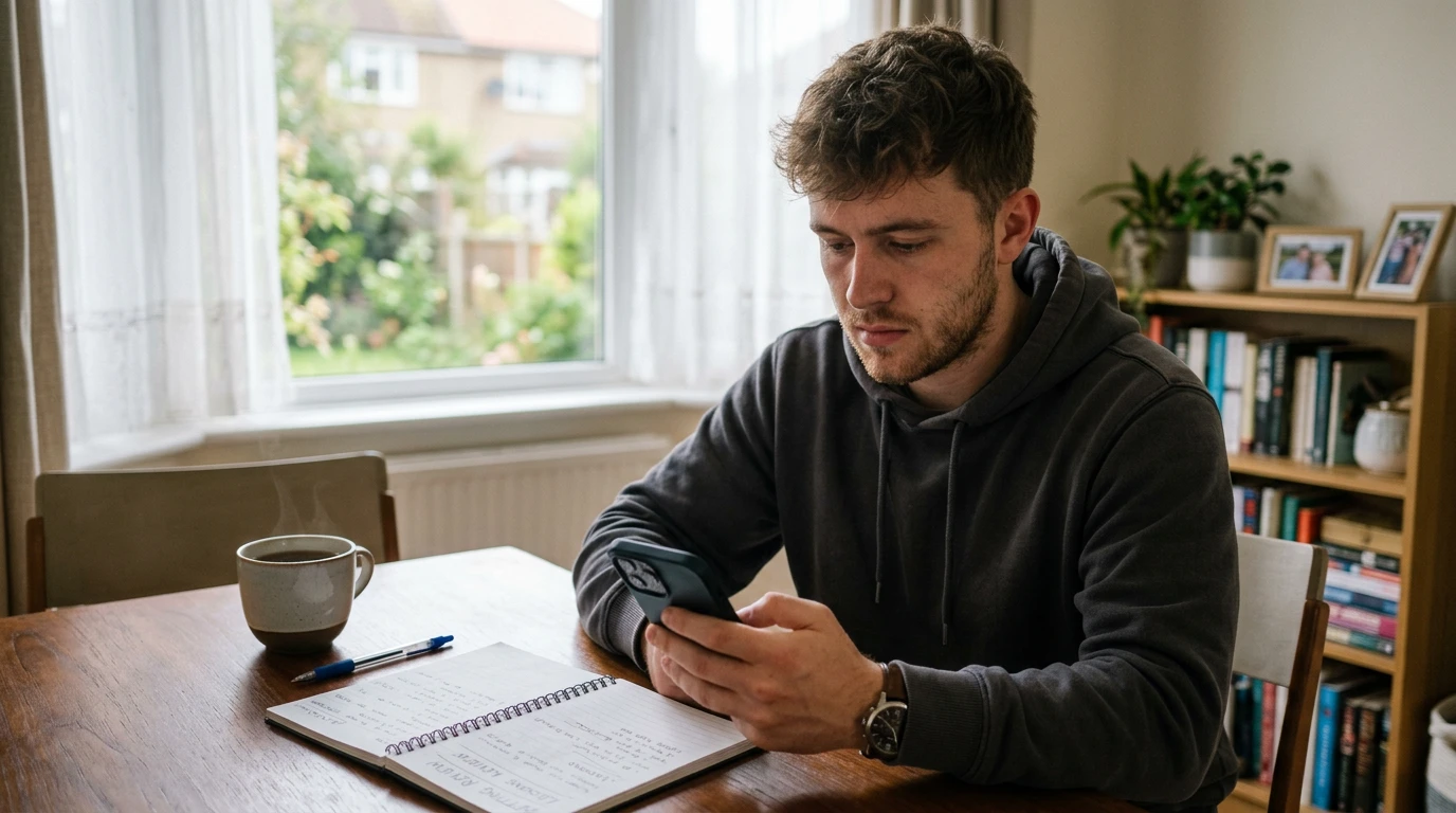 UK beginner MLB punter reviewing bet history showing common mistakes on a phone
