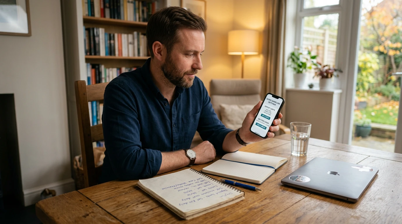 UK MLB punter setting deposit limits and using responsible gambling tools on a sportsbook app